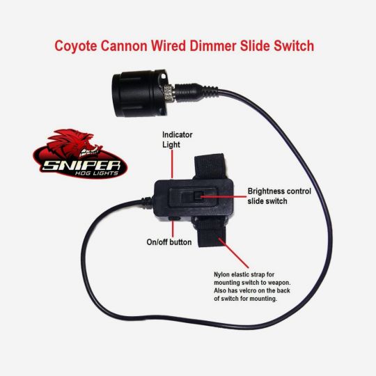 Coyote Cannon wired dimmer slide switch