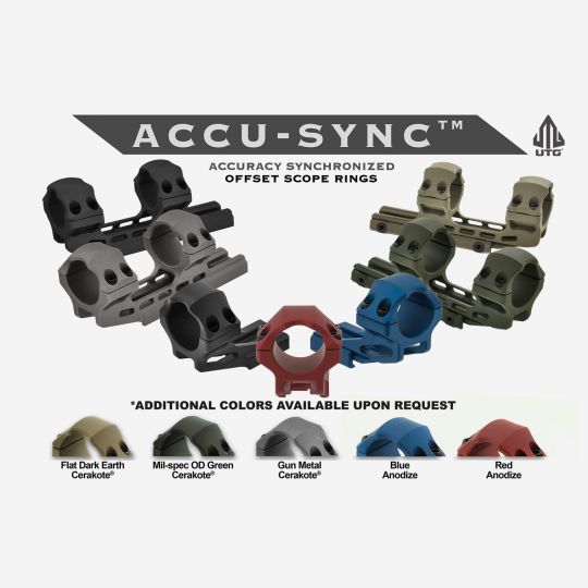 UTG ACCU-SYNC 30mm High Profile Picatinny rings | Selectable